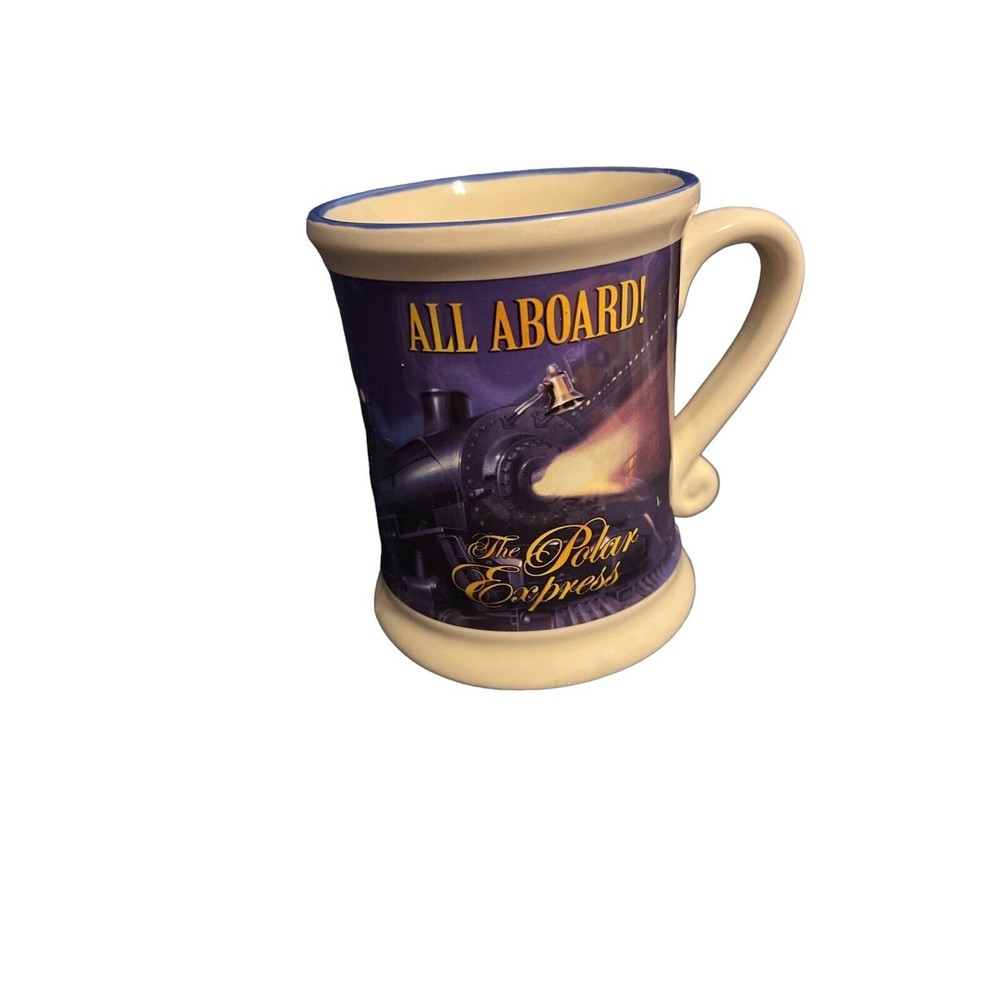 THE POLAR EXPRESS Train 3D ALL ABOARD Mug Christmas Tree